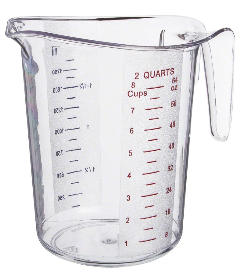 Update International 2-Quart Plastic Measuring Cup - Image 1